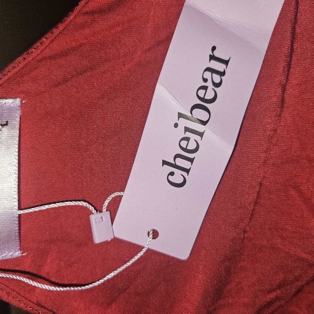 Cheibear Womans Red Chemise NWT Size L - Picture 9 of 11
